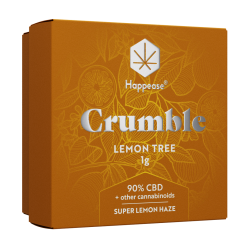 Happease Estratto di CBD Lemon Tree Crumble 90% CBD + Altri Cannabinoidi (1g)